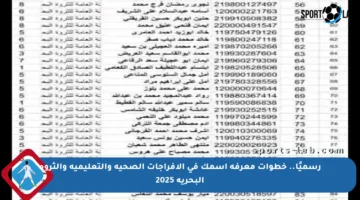 رسميًا.. خطوات معرفة اسمك في الإفراجات الصحية والتعليمية والثروة البحرية 2025